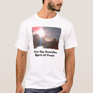 Blauer Strahl GuardianSpirit des Friedens T-Shirt