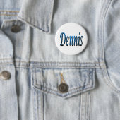 Blauer Strand Dennis Name, Button (Beispiel)