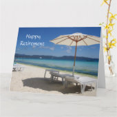 blauer Strand groß Karte (Gelbe Blume)