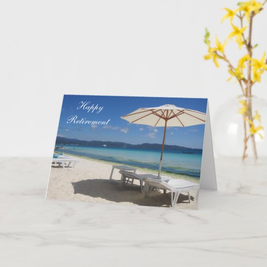 Blauer Strand Karte (Gelbe Blume)