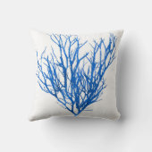 Blauer Stranddekor der Meerespflanze no.10 Kissen (Rückseite)