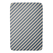 Blauer Streifen Bath Mat Badematte (Vorderseite Vertikal)