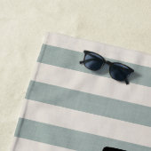 Blauer Streifen Brie Strandtuch (Beispiel)