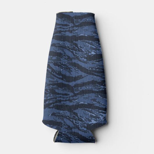 Blauer Streifen Camouflage Dosenkühler (Vorderseite)