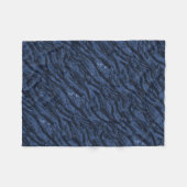 Blauer Streifen Camouflage Fleecedecke (Vorderseite (Horizontal))