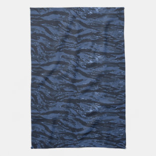 Blauer Streifen Camouflage Küchentuch