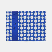 Blauer Streifen der blauen Volleyball des Fleecedecke (Vorderseite (Horizontal))
