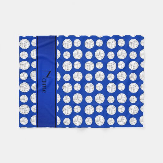 Blauer Streifen der blauen Volleyball des Fleecedecke (Vorderseite (Horizontal))