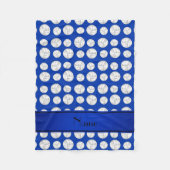 Blauer Streifen der blauen Volleyball des Fleecedecke (Vorderseite)