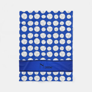 Blauer Streifen der blauen Volleyball des Fleecedecke