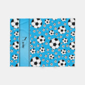 Blauer Streifen der Fleecedecke (Vorderseite (Horizontal))