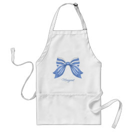 Blauer Streifen der Wasserfarbe Schürze