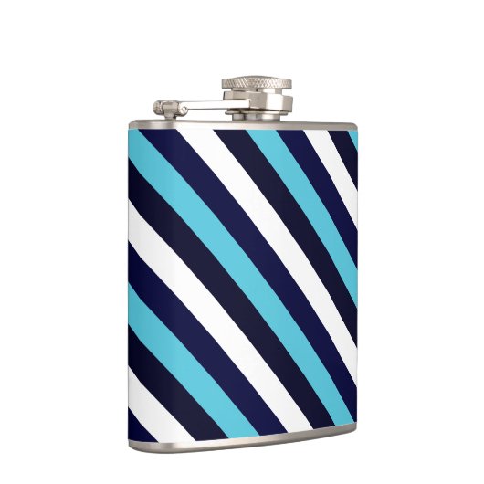 Blauer Streifen Flachmann (Rechts)