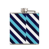 Blauer Streifen Flachmann (Rückseite)