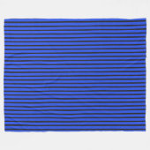 Blauer Streifen Fleecedecke (Vorderseite (Horizontal))