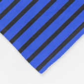 Blauer Streifen Fleecedecke (Ecke)