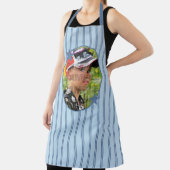 Blauer Streifen-Fotovorlage Schürze (InSitu)