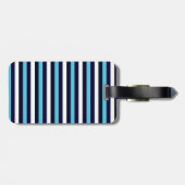 Blauer Streifen Gepäckanhänger (Rückseite horizontal)