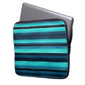 Blauer Streifen Laptopschutzhülle (Vorderseite Links)