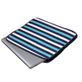 Blauer Streifen Laptopschutzhülle (Vorne Knopf)