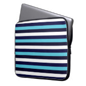 Blauer Streifen Laptopschutzhülle (Vorderseite Links)
