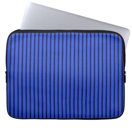 Blauer Streifen Laptopschutzhülle (Vorderseite)