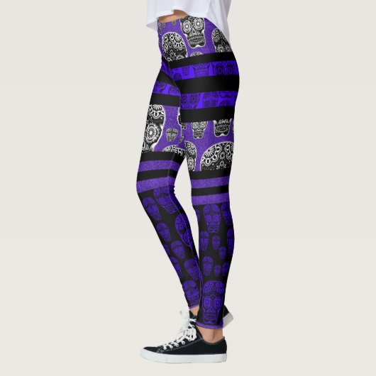 Blauer Streifen Leggings (Links)