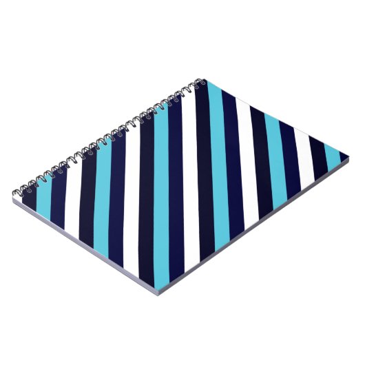 Blauer Streifen Notizblock (Linke Seite)