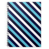 Blauer Streifen Notizblock (Vorderseite)