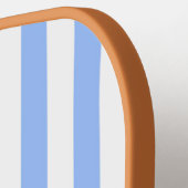 Blauer Streifen Pickleball Paddle-The Preppy Piece Schläger (Linke Seite)