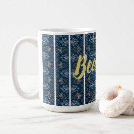 Blauer Streifen Schöne Tasse von Poet Adiela Akoo