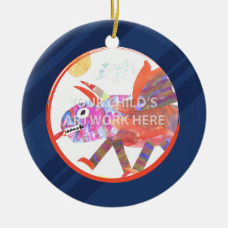 Blauer Streifen-Verzierung $16,95 Keramikornament