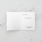 Blauer Streifen "Werden Sie meine Bridesmaid sein? Einladung (Innenseite)