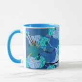 Blauer Strick 1 Perle 1 Tasse (Links)