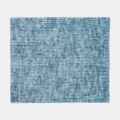 Blauer Strickwollegewebe schließen Foto Hintergrun Fleecedecke (Vorderseite (Horizontal))