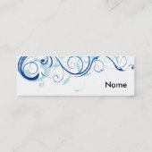 Blauer Strudel Mini Visitenkarte (Rückseite)