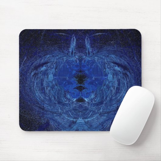 Blauer Strudel Mousepad (Mit Mouse)