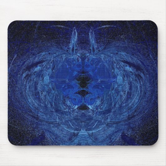 Blauer Strudel Mousepad (Vorne)