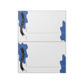 Blauer Studienplan Notizblock (Rotiert)