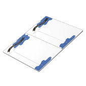 Blauer Studienplan Notizblock (angewinkelt)