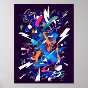 Blauer Sturm Poster