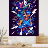 Blauer Sturm Poster (Küche)