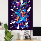 Blauer Sturm Poster (Heimbüro)