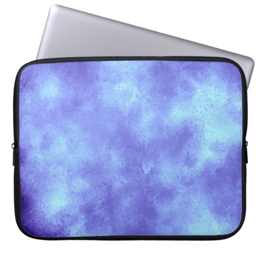 Blauer Sturmwolkeneffekt Laptopschutzhülle (Vorderseite)