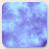 Blauer Sturmwolkeneffekt Plastischer Untersetzer (Vorderseite)