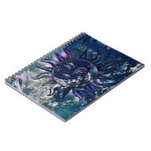Blauer Sun-Mond Notizblock (Linke Seite)