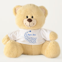Blauer Super Star Teddybär
