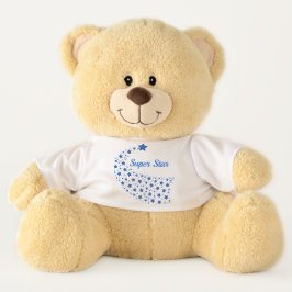 Blauer Super Star Teddybär