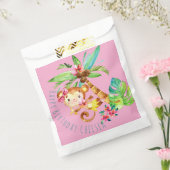 Blauer süßer Affe personalisierter Alles Gute zum Geschenktütchen (Versiegelt)