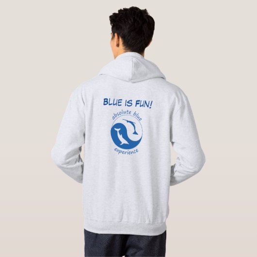 Blauer Sweatshirt (Schwarz voll)